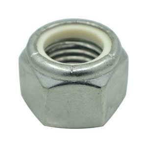 316 Stainless Steel Nylon Insert Nylok Locking Nut316 SS Nylon Insert Lock Nut
