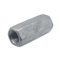 Thumbnail of Hex Coupling Nut Carbon Steel Hot Dipped Galvanized3/4-10 Grade 2 Hex Coupling Nut, Galvanized