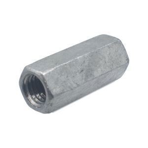 Hex Coupling Nut Carbon Steel Hot Dipped Galvanized3/4-10 Grade 2 Hex Coupling Nut, Galvanized