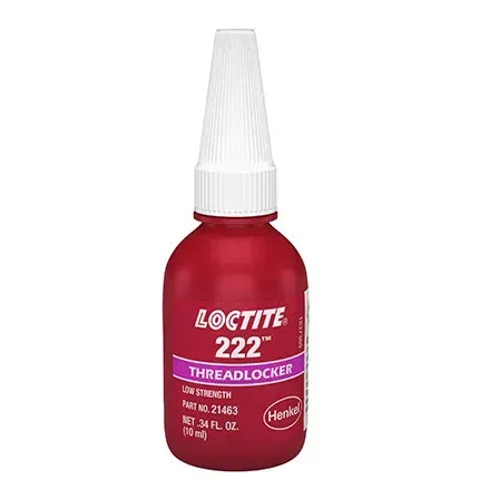 LOCTITE 222 LOW STRENGTH THREADLOCKER, 10 ML