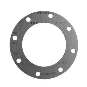 Teadit NA1122 High Performance Steam Service NBR Binder Ring Gasket3/4 300#/400#/600# 1/8 Teadit 1122 Non-Asbestos Full Face Gasket