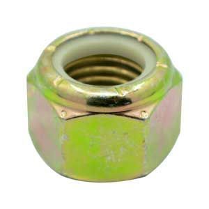 10 écrous Hexagonaux à Insert Nylon - 1-1/4"-12 - Grade 2 Acier Zingué - Neufs - Marque Fastenere