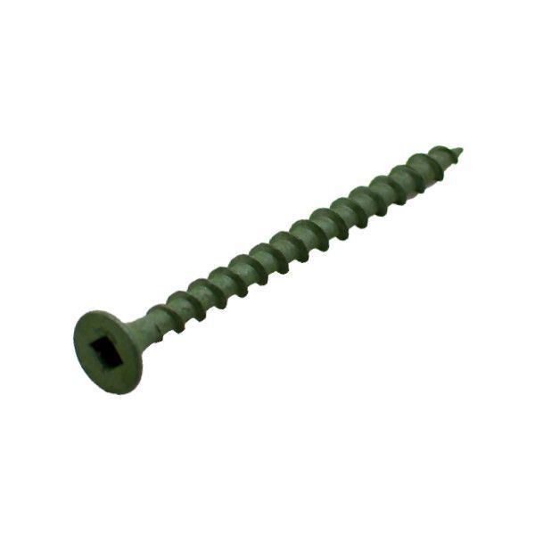 SQUARE Bugle Head-#17-Deck-Screw-Long Life Coated 01#6 X 1 5/8 Square Drive Bugle Head Type 17 Deck Screw, Coated