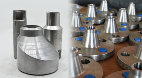 Custom pipe fittings and flanges