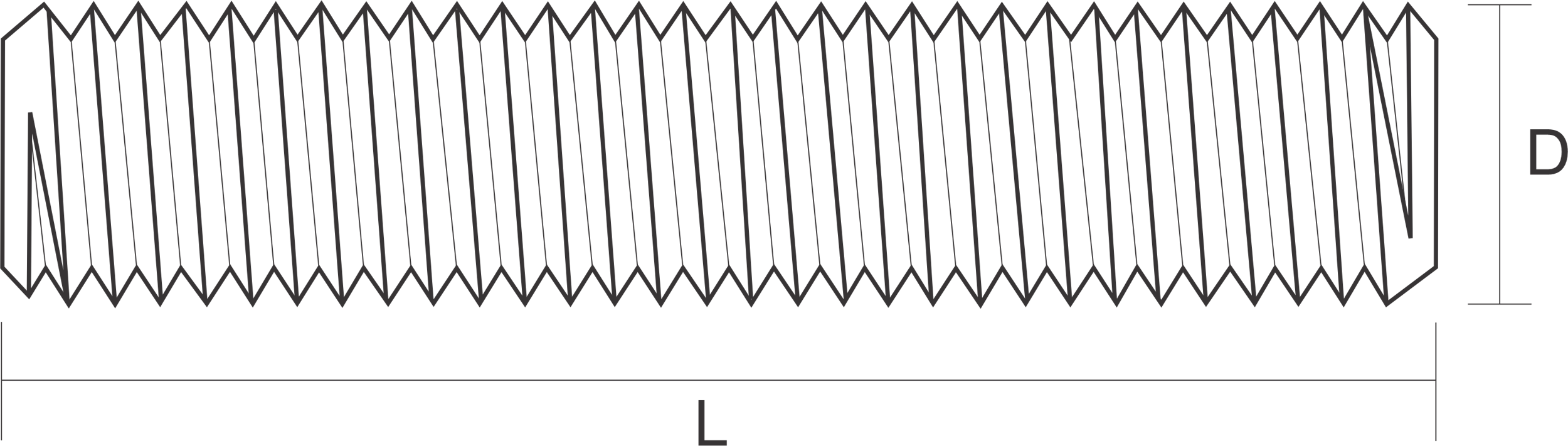 All Thread Rod Drawing