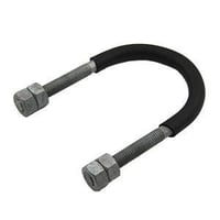 Thumbnail of Figure G137C Long Tangent U-Bolt, Neoprene Coated GalvanizedLong Tangent U-Bolt, Neoprene Coated W/Nut